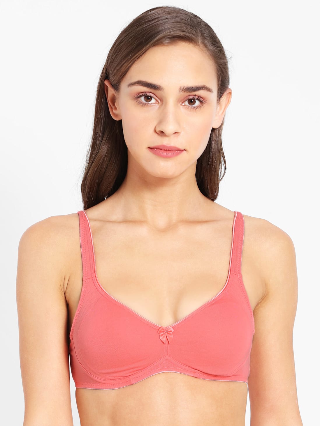 Jockey Women's Wirefree Non Padded Bra with Contoured Shaper Panel- 1250