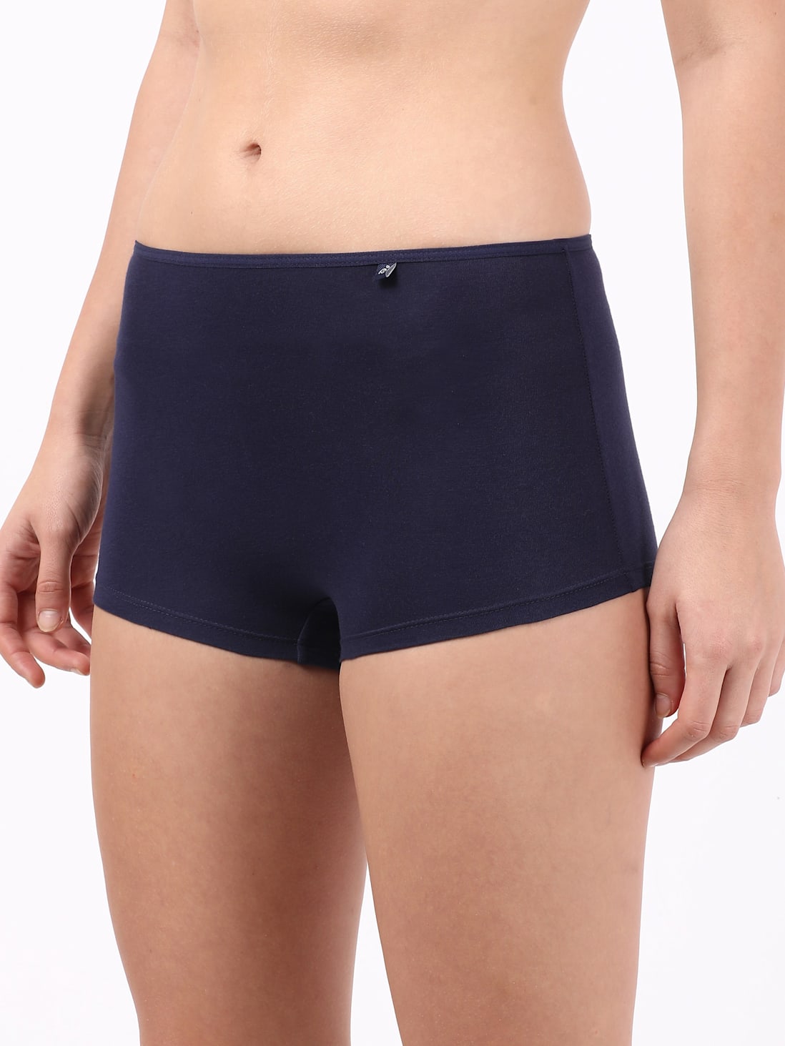 Jockey Women's Mid Waist Boy Shorts With Concealed Waistband- SS04