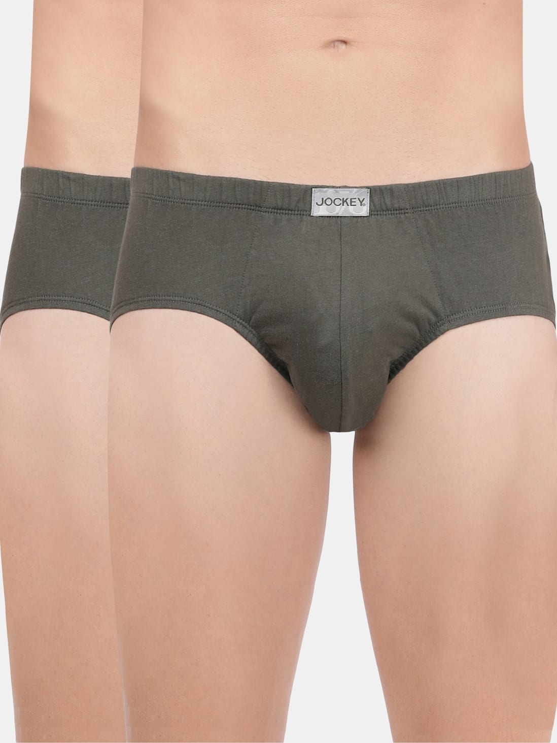 Jockey Men's Solid Poco Brief- 8035 (Pack Of 2)