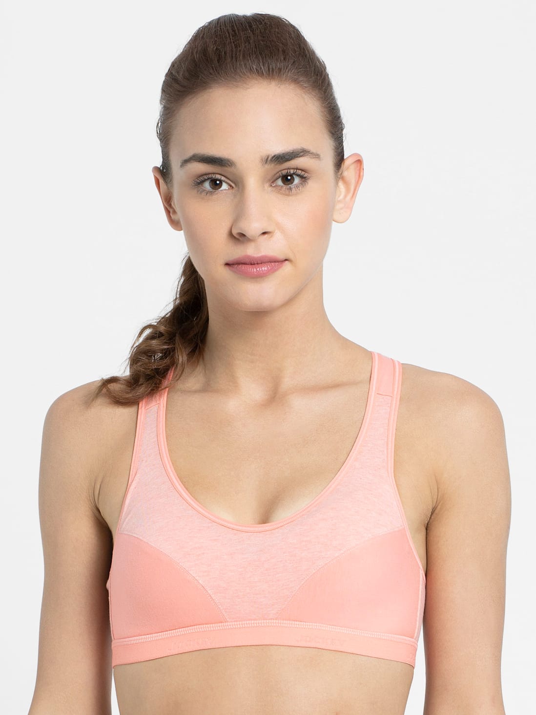 Jockey Women's Wirefree Padded Racer Back Active Bra- 1378