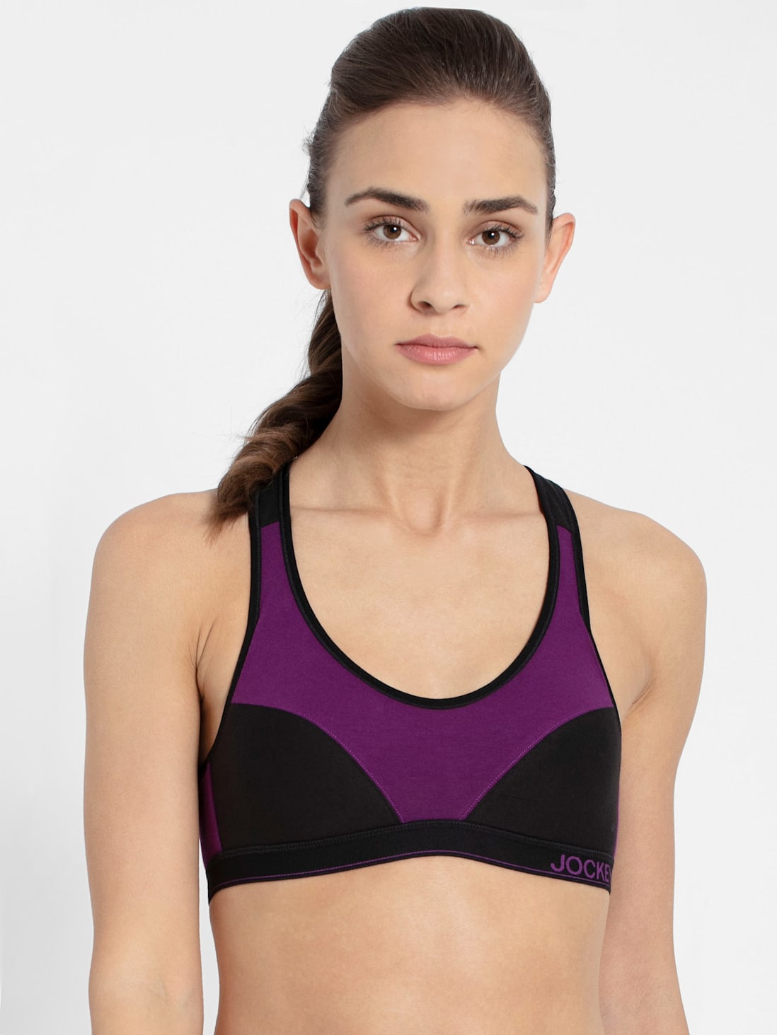 Jockey Women's Wirefree Padded Racer Back Active Bra- 1378