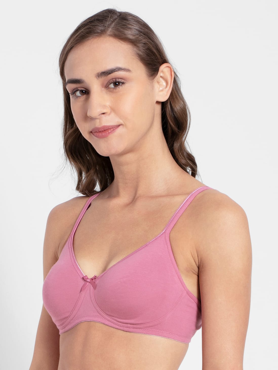 Jockey Women's Wirefree Non Padded Bra with Concealed Shaper Panel- 1722