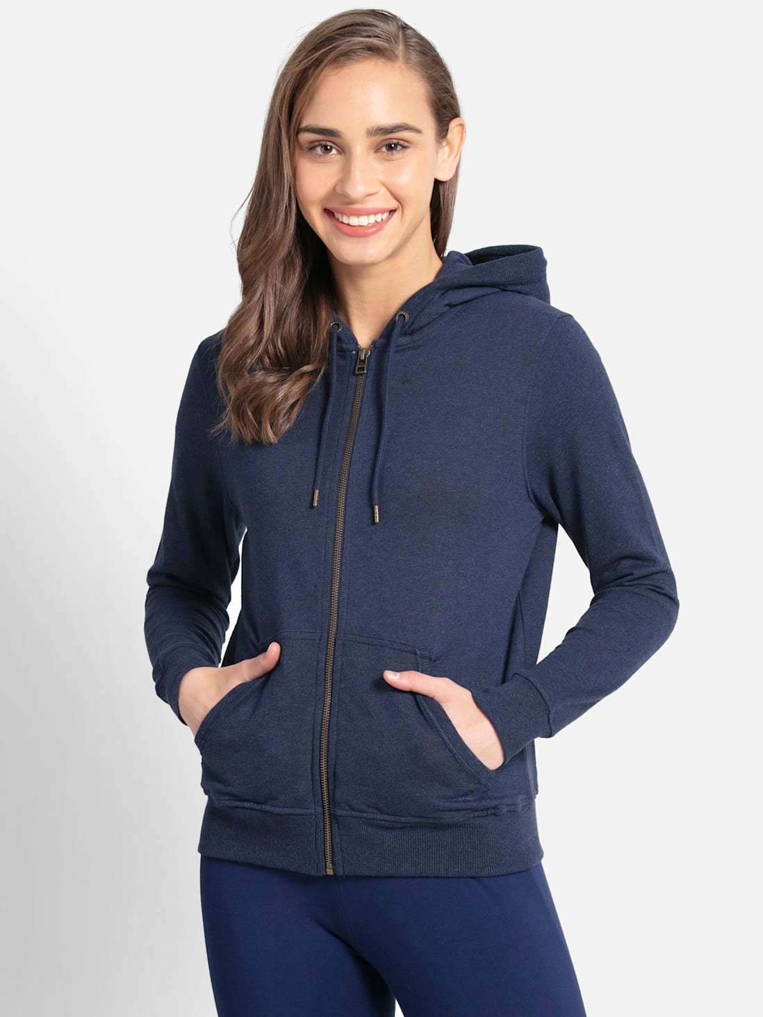 Jockey Women's Hoodie Jacket with Side Pockets- AW30