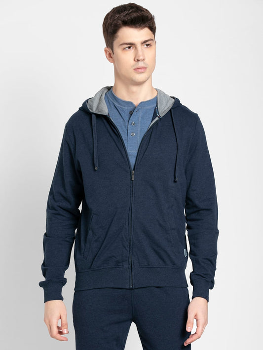 Jockey Men's Hoodie Jacket with Side Pockets- US91