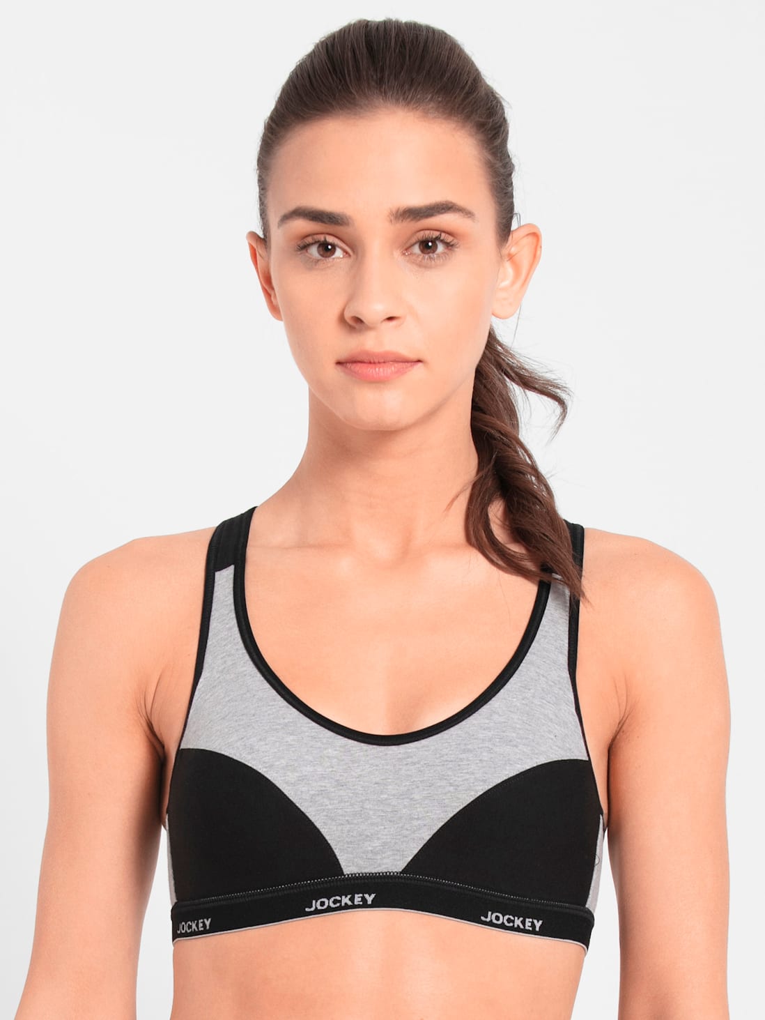 Jockey Women's Wirefree Padded Racer Back Active Bra- 1378