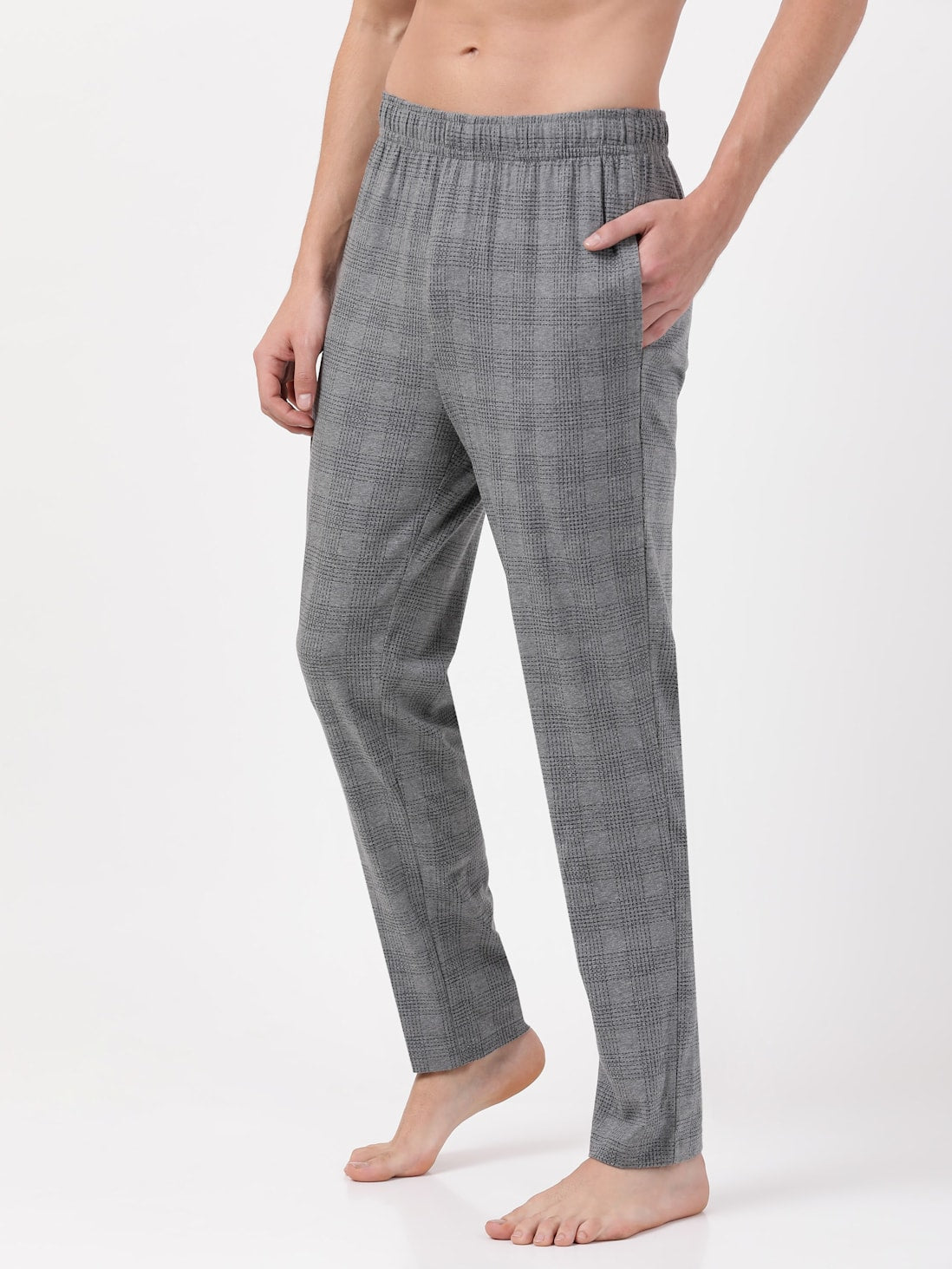 Jockey Men's Printed Pyjama with Side Pockets- RM02