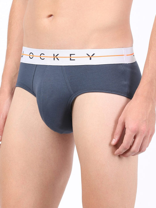 Jockey Men's Cotton Elastane Stretch Solid Brief- NY15