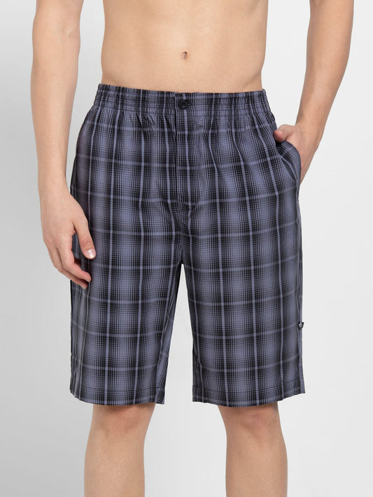 Jockey Men's Regular Fit Checkered Bermuda- 9005