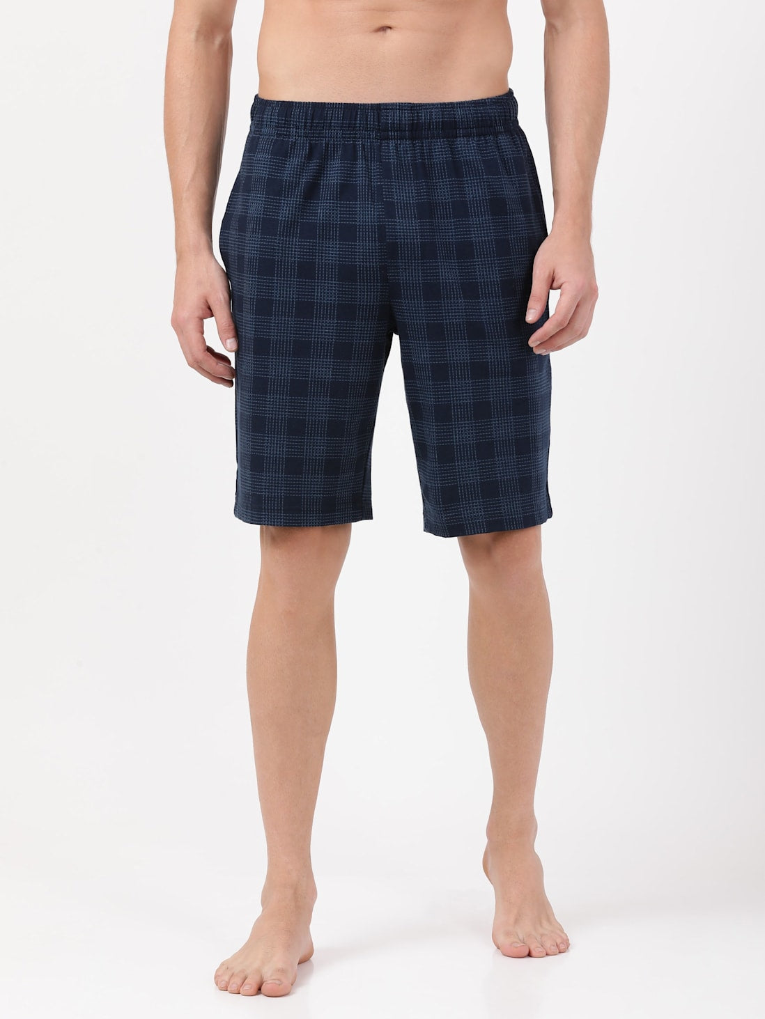 Jockey Men's Checkered Shorts with Side Pockets- RM01