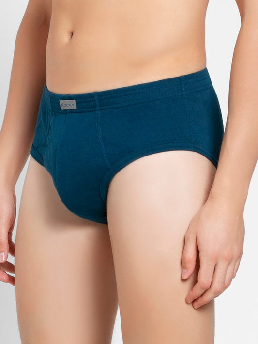 Jockey Men's Cotton Rib Solid Brief- 1009 (Pack Of 2)