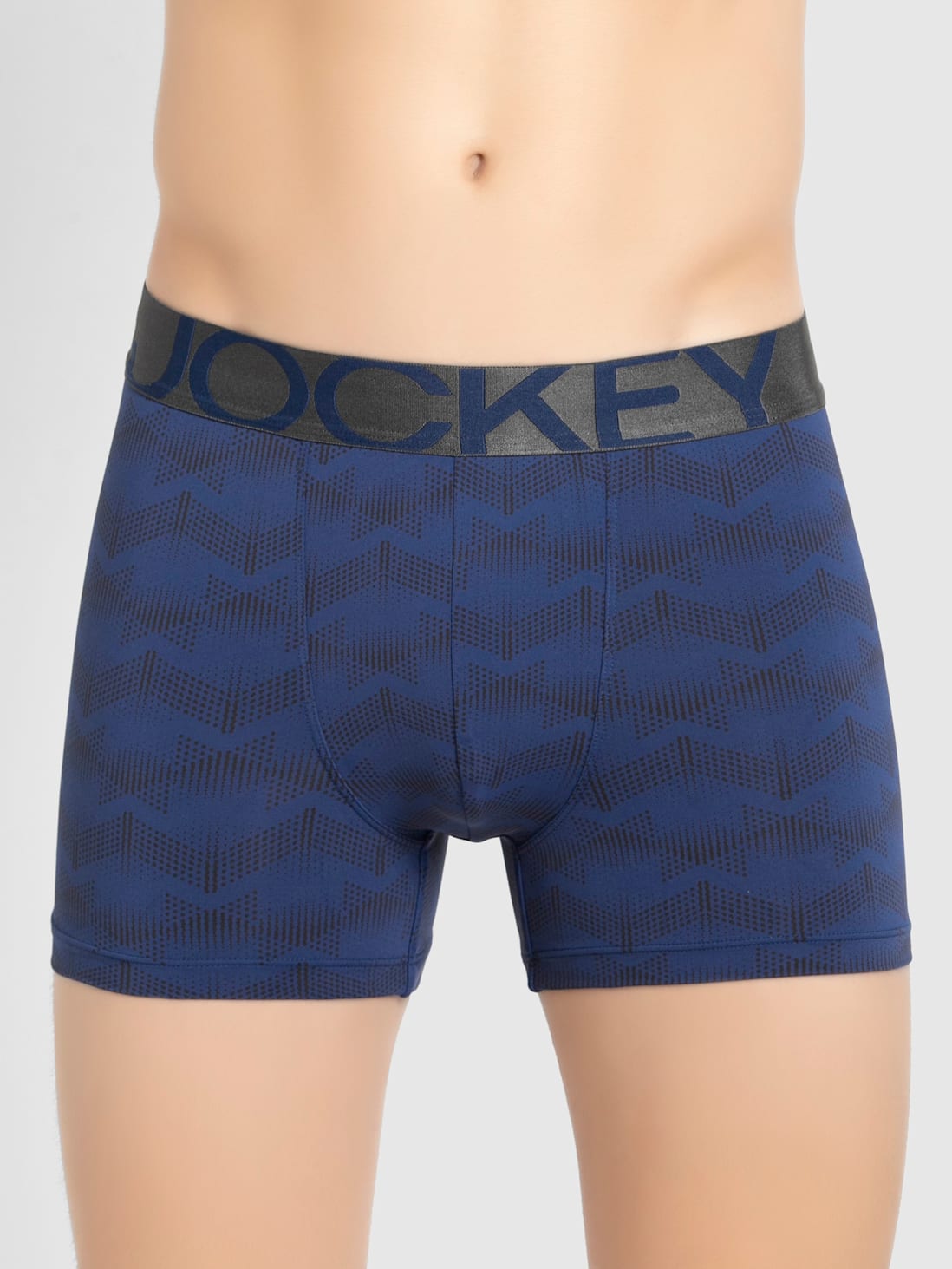 Jockey Men's Dry Fit Printed Trunk- IC30 – Snow White