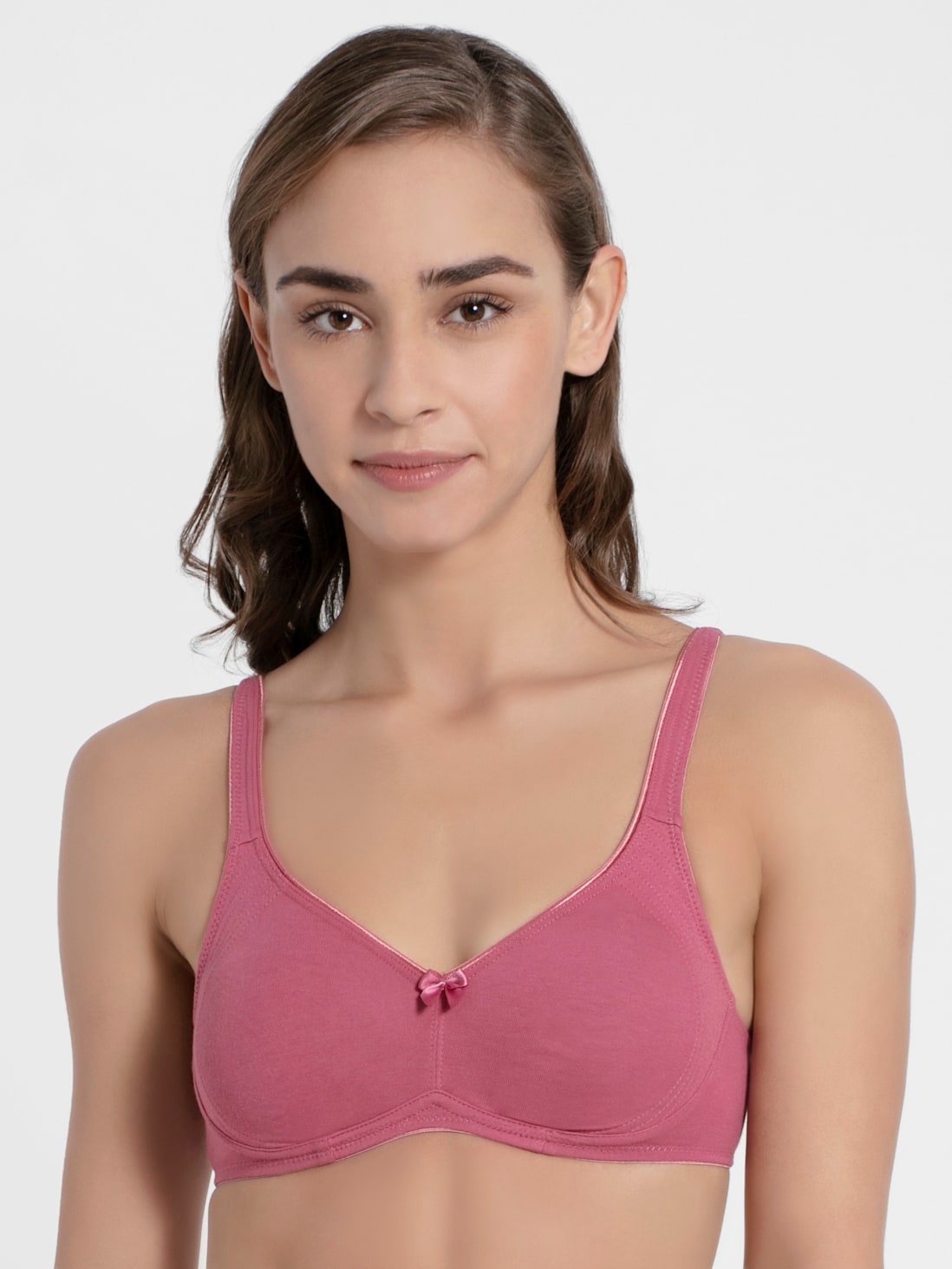 Jockey Women's Wirefree Non Padded Bra with Contoured Shaper Panel- 1250