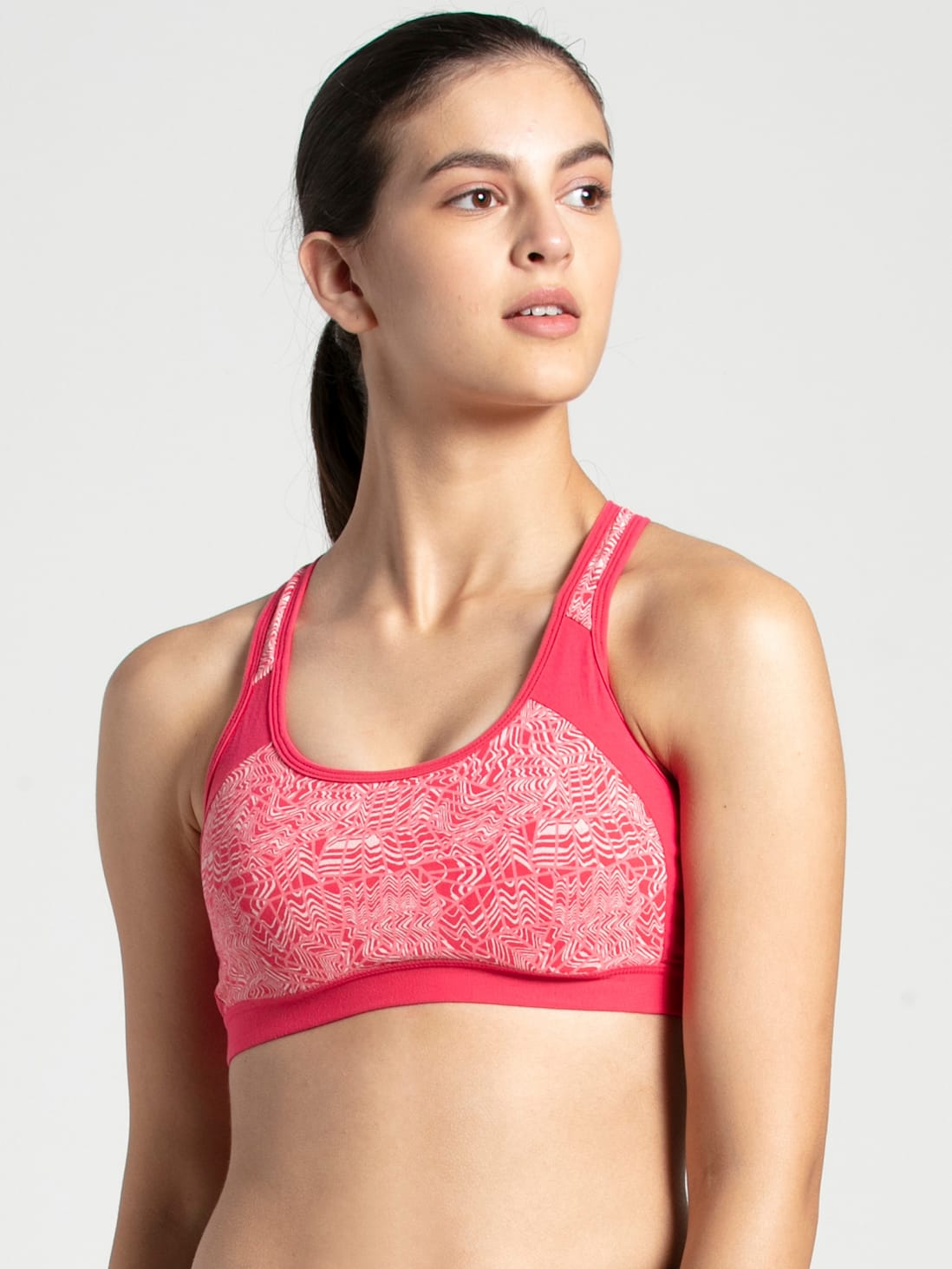 Jockey Women's Wirefree Padded Racer Back Styling Active Bra- 1380