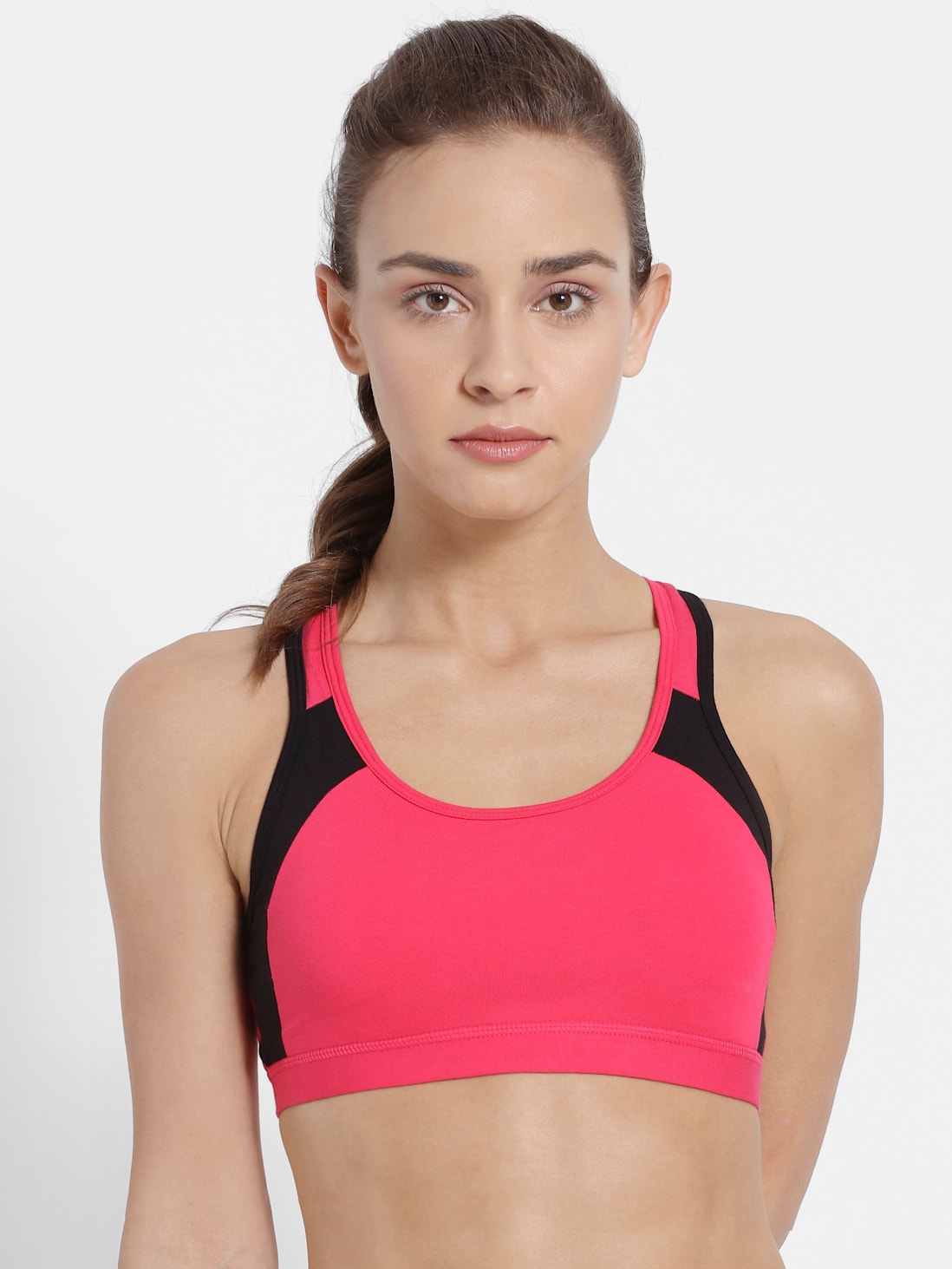 Jockey Women's Wirefree Padded Racer Back Styling Active Bra- 1380