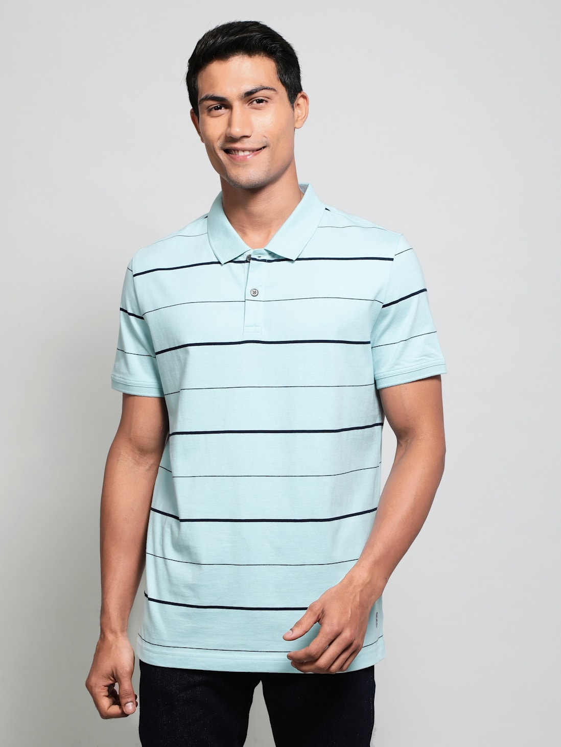 Jockey Men's Striped Half Sleeve Polo T-Shirt- UM15