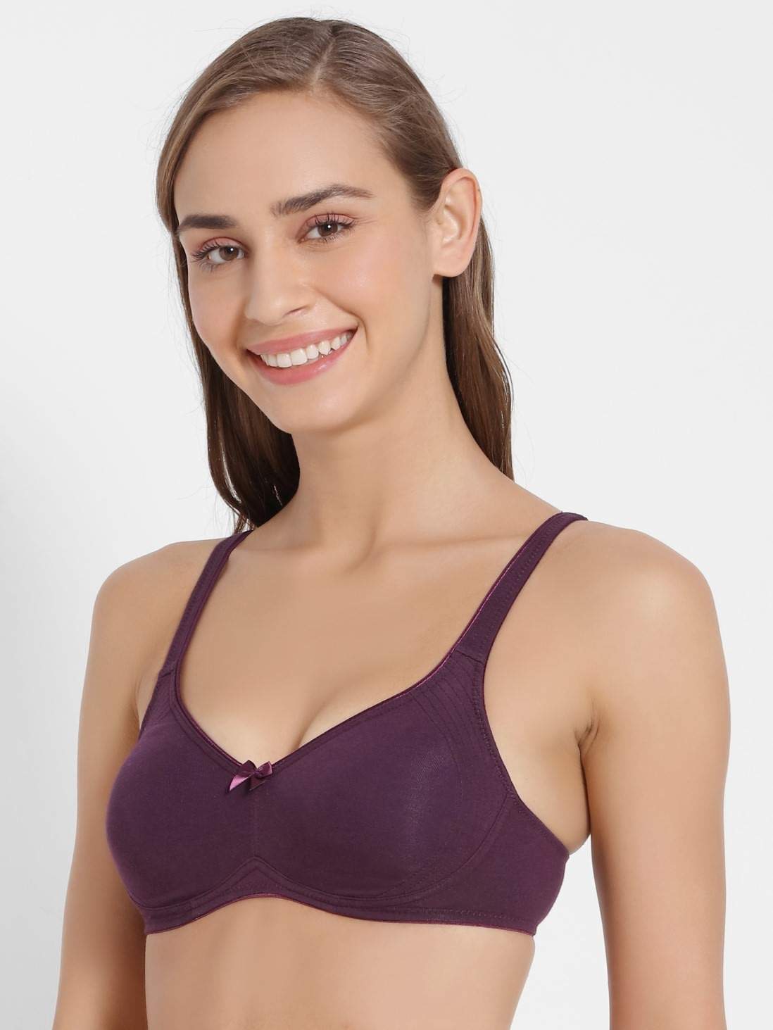 Jockey Women's Wirefree Non Padded Bra with Contoured Shaper Panel- 1250