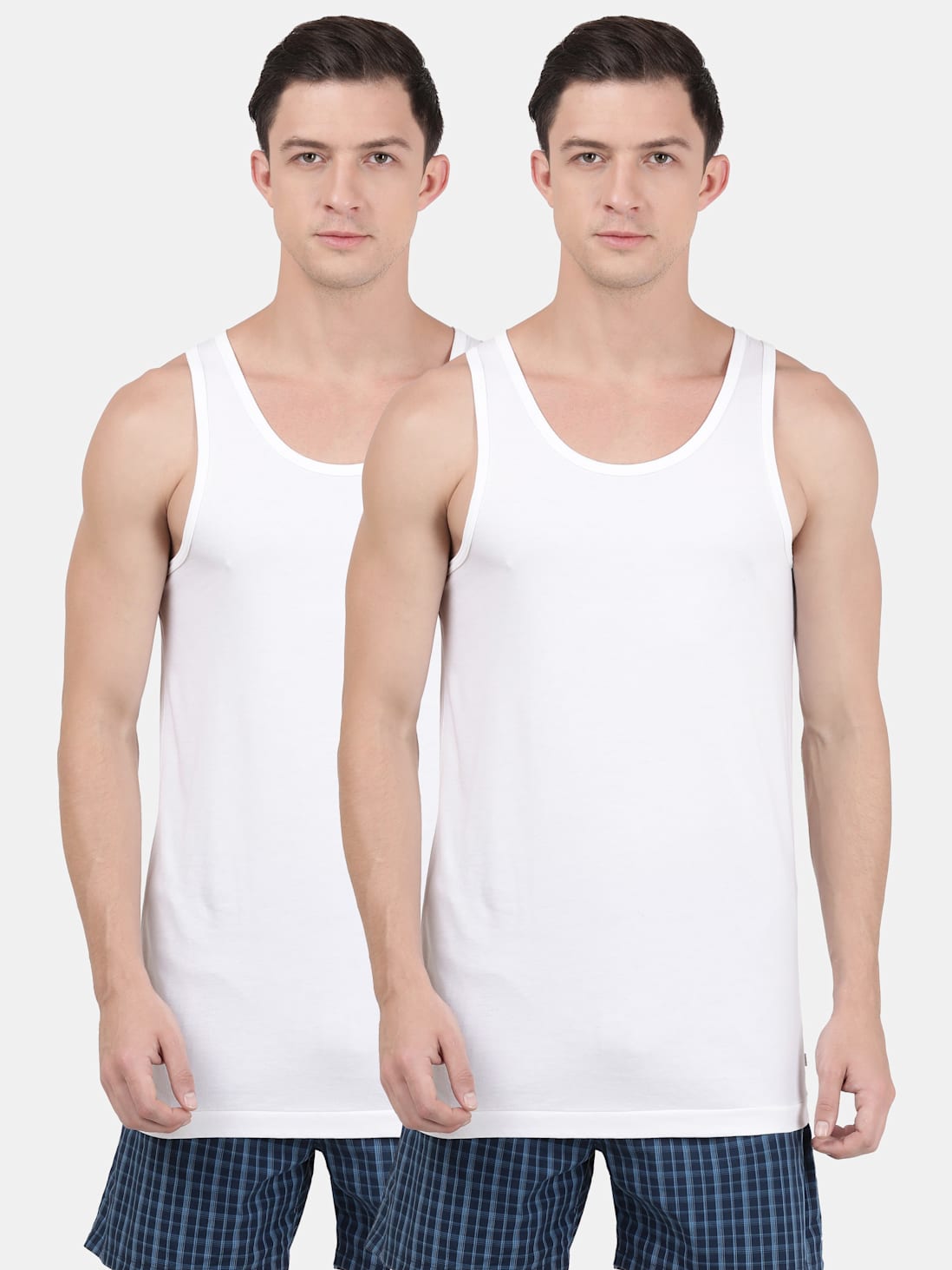 Jockey Men's Round Neck Sleeveless Vest- 8820 (Pack of 2)