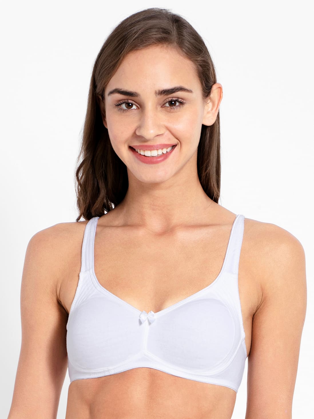 Jockey Women's Wirefree Non Padded Bra with Contoured Shaper Panel- 1250