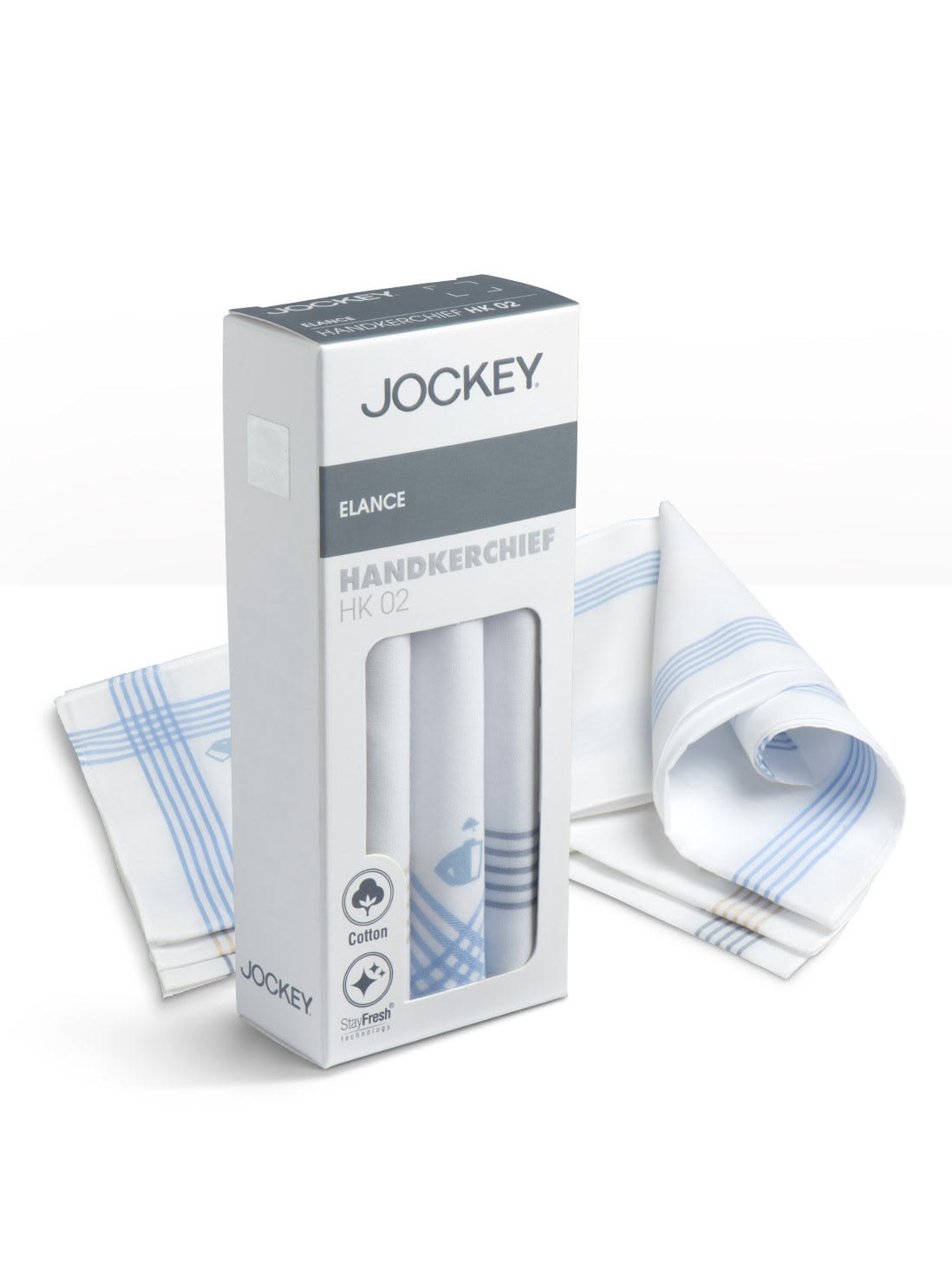 Jockey Colored Cotton Handkerchief- HK03 (Pack of 3)