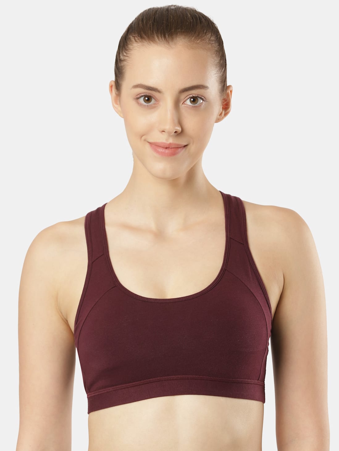 Jockey Women's Wirefree Padded Racer Back Styling Active Bra- 1380